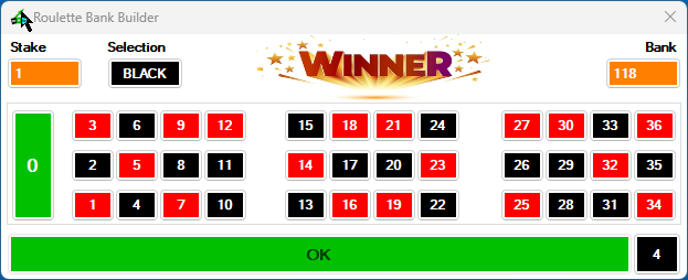 Roulette Bank Builder